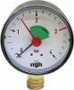 Heizungsmanometer 80 mm ø DN15 (½") B radial